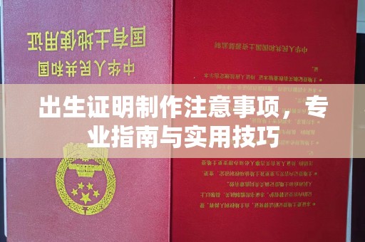 青铜峡出生证明制作注意事项，专业指南与实用技巧