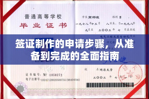 青铜峡签证制作的申请步骤，从准备到完成的全面指南