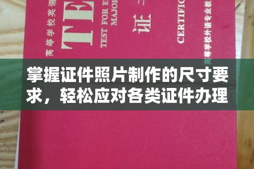 青铜峡掌握证件照片制作的尺寸要求，轻松应对各类证件办理